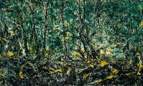 在如院之三（布面油画）170×100cm-2021年-余旭鸿