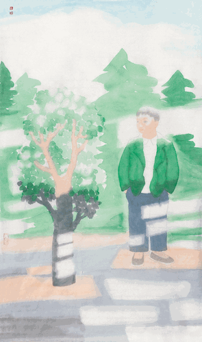绿-70×40cm-2020年-田黎明