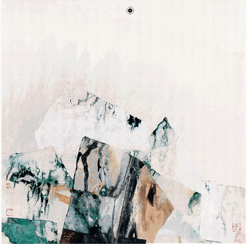玉龙远眺-68×68cm-2021年-胡-伟