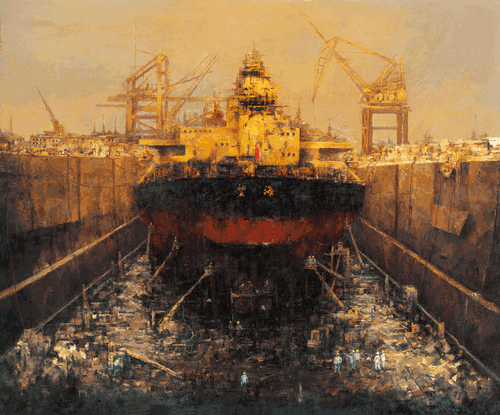 逐梦·启（油画）150×180cm--姬-准
