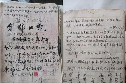 △李保玉有每天写日记的习惯。右侧1988年的日记，当年李保玉20岁。