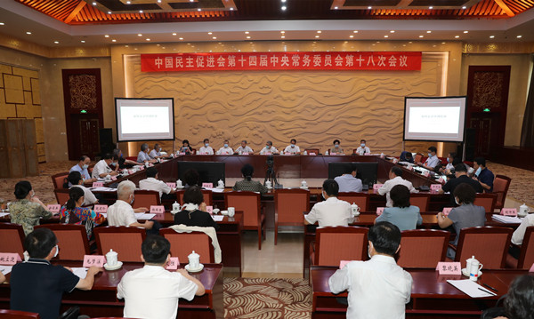 民进十四届十八次中常会举行专题报告会