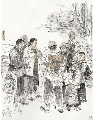 时代楷模孙丽美-打井便民186×144cm-郭东健、林锦春-合作
