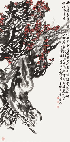 毛泽东咏梅诗意-69×138cm-2021年-唐-建