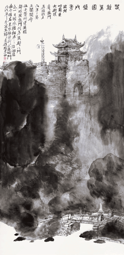 春秋吴国盘门秀-136×68cm-2018年-王界山