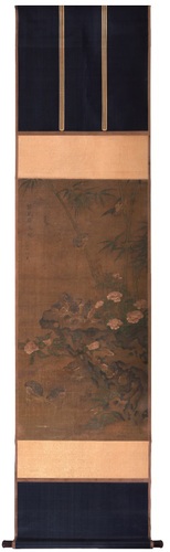 （传）五代郭乾晖《岁月晏安图》此图装裱形式为“墨界双线”为最典型的苏式裱