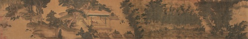 经扬帮修复后，明《独乐园图》画心