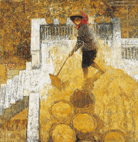 步步高（油画）147×149cm-1984年-林宏基