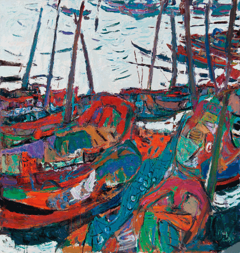 涨潮的船坞（油画）200×190cm-2019年-张立平