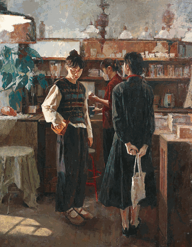 锦瑟年华（油画）180×140cm--王一堂