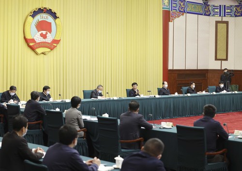 （时政）全国政协召开双周协商座谈会　王沪(2049190)-20230405101350