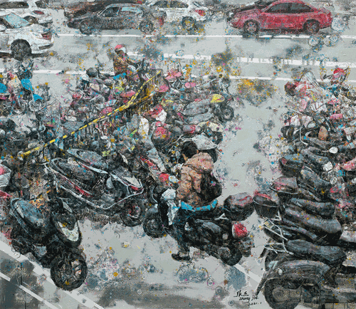 追梦人之九（油画）150×130cm-2021年-张-杰