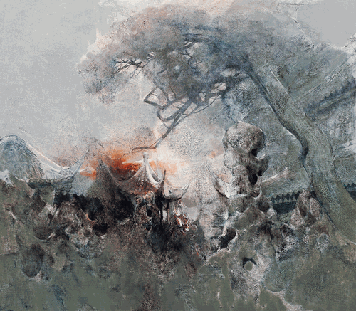 故园晨曦（油画）200×175cm--钱兆峰