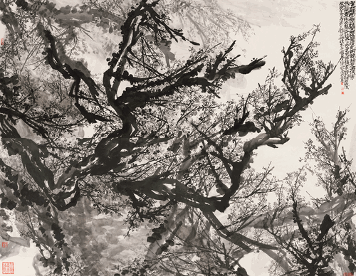 越岭春使（国画）360×290cm-2023年-姚晓冬