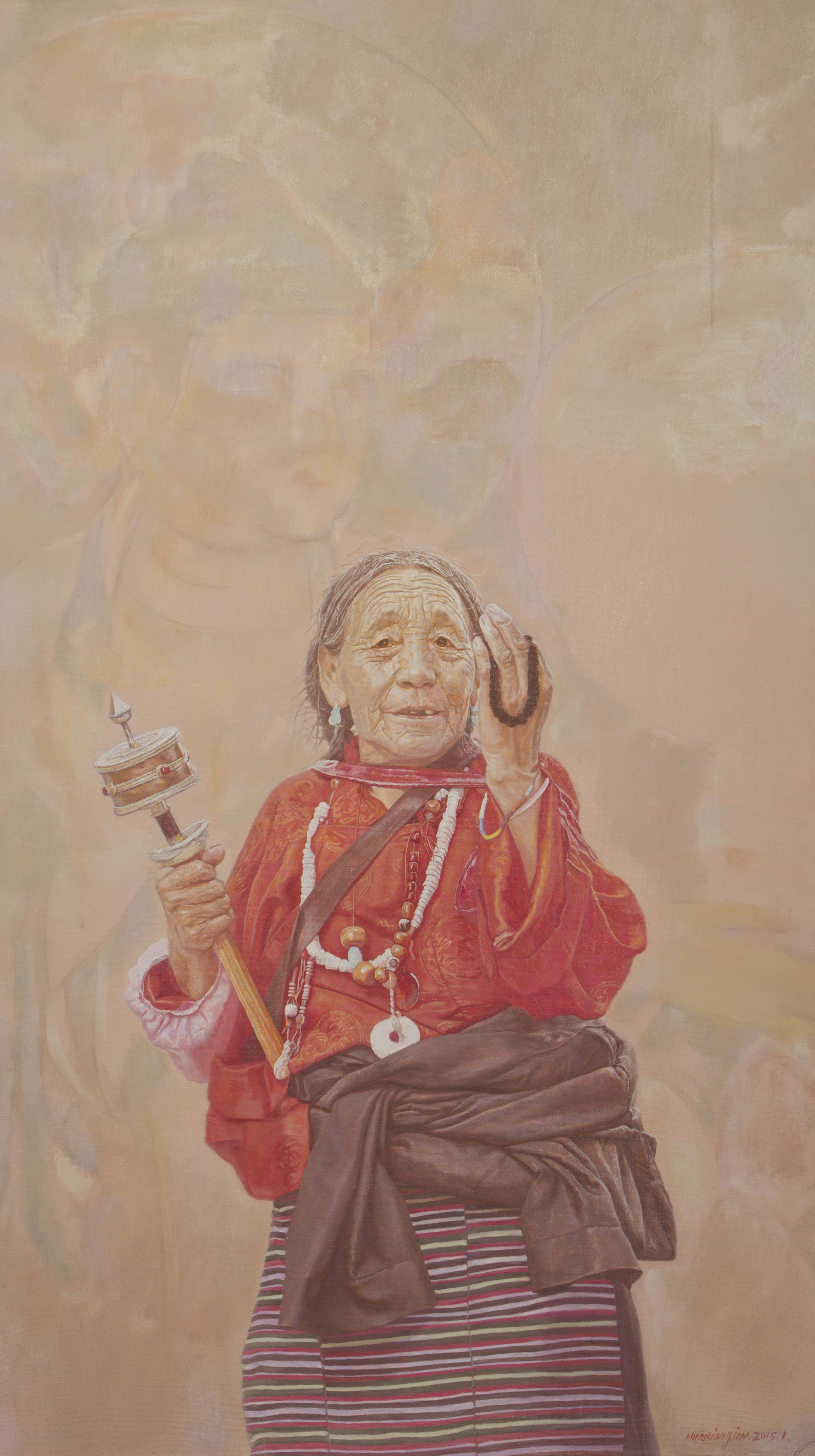 金华祥油画作品展亮相中国美术馆