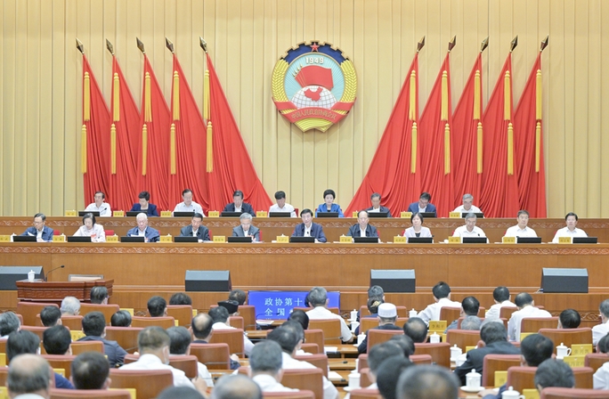 全国政协十四届常委会第三次会议闭幕 王沪宁主持并讲话