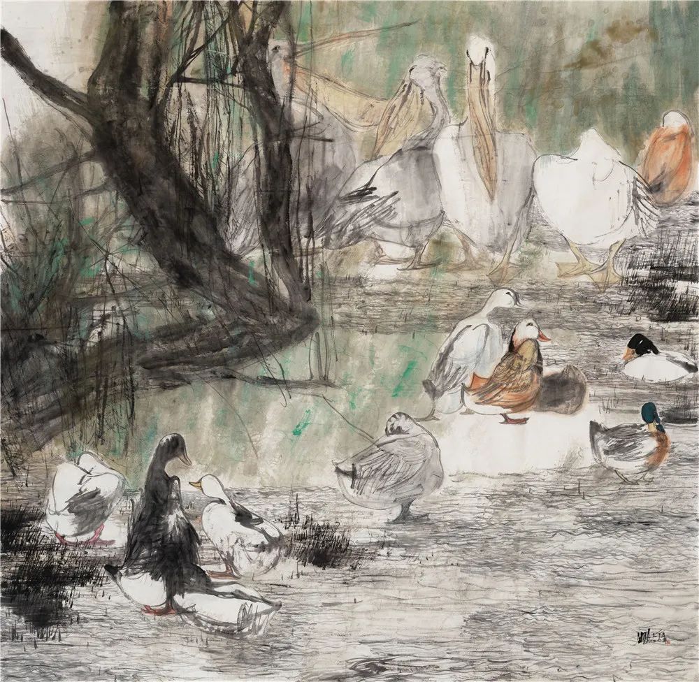 “花非花——姚大伍作品展”亮相中国国家画院