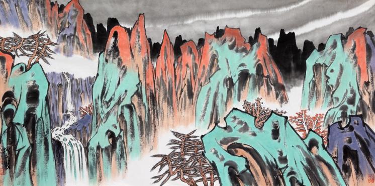 岳增光山水画作品展亮相可园博物馆