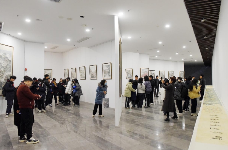 20米长卷里的千年乐清！李沈斌中国水墨画展在浙江乐清开幕