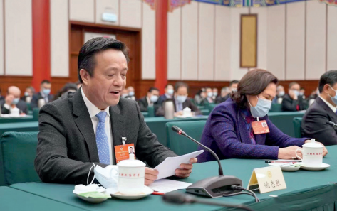 2022 年全国两会期间，姚志胜出席全国政协界别协商会议并发言