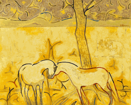 光-芒（油画）80×100cm-2021年-王耀中