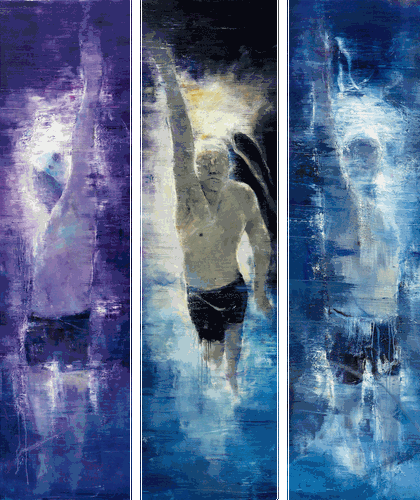 泳•无止境（油画）135×175cm--林智伟