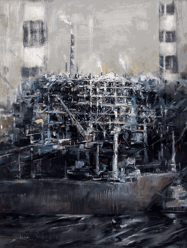 烟（油画）120×160cm-2015年--林智伟