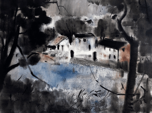 美丽乡村（油画）60×80cm--林智伟