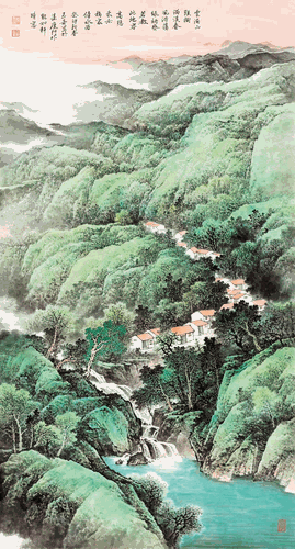 我亦移家傍山水（国画）-佘玉奇