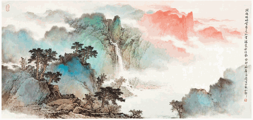 纵使晴明无雨色（国画）-佘玉奇