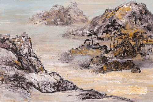 对话达芬奇（油画）120×90cm-2019年--徐里