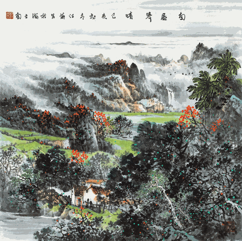 南居寄情（国画）2019年-阮江华