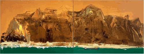 神的巫山（油画）60×160cm-2023年-王永国