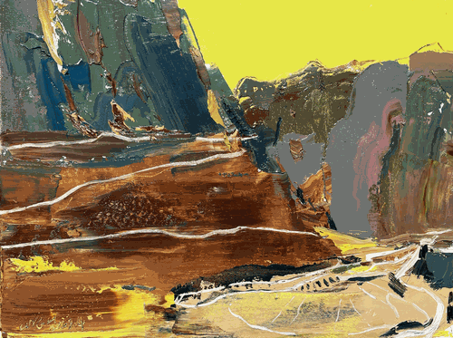 天-路（油画）60×80cm-2023年-王永国