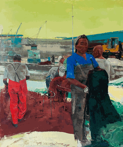 收获季（油画）120×100cm2023年-王永国