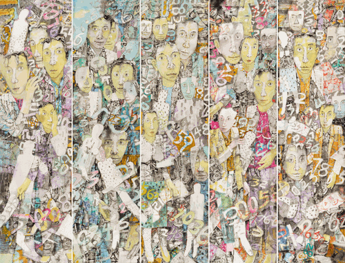 如此迷局（油画）203×52cm--尚-可