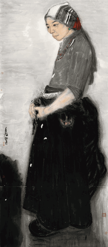 月-光（国画）260×120cm-2023年-秦嗣德