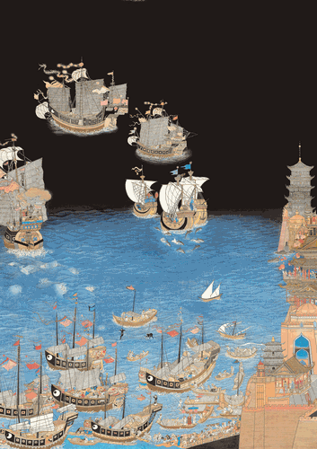 指南针与航海（国画）510×380cm-2016年-焦-洋