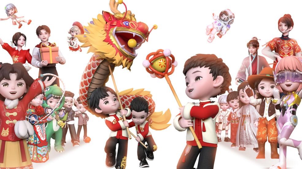 龙年电子福 中国移动打造数智人新春送福活动