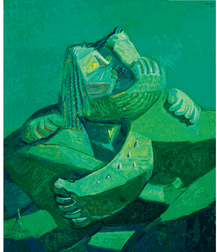 史诗高原（油画）120×100cm--于-来