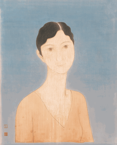 小菲3（纸本重彩）63x51cm-2022年-王海滨