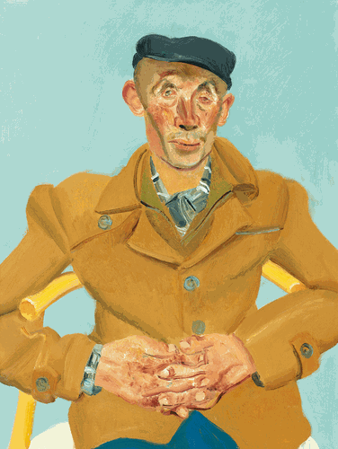 右玉老人之二（油画）60×80cm--赵培智