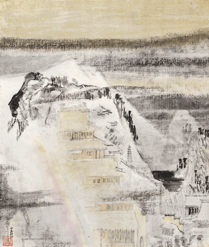 华严法界（国画）-1993年-童中焘