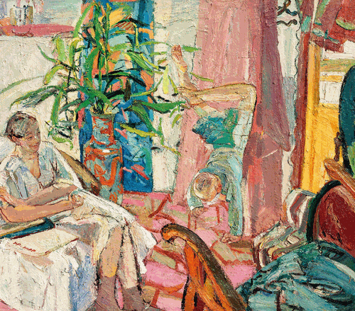 母与子（油画）140×160cm-1999年-闫-平