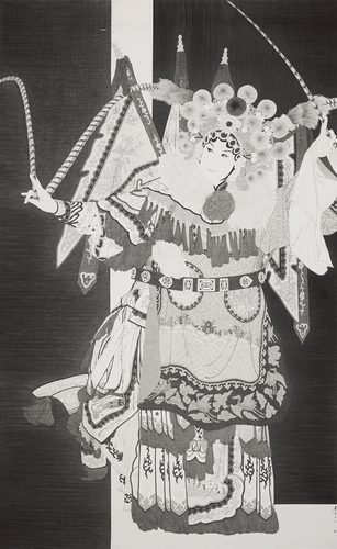 刀马旦系列之二（国画）230×142cm-2018年-詹-勇
