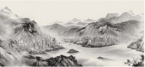 《长江万里图》之重庆段（国画）-刘-广