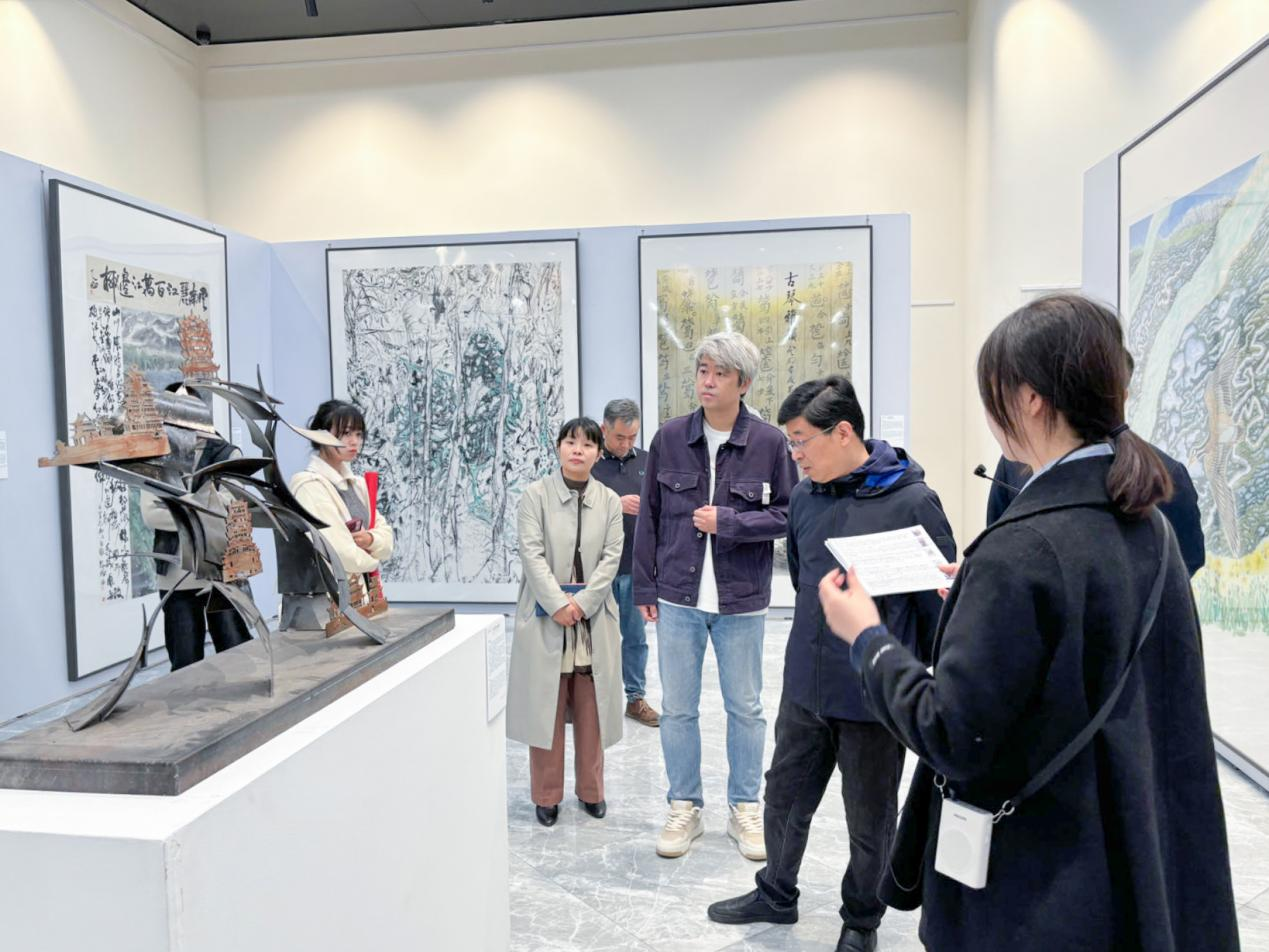 “守护好一江碧水--中国国家画院长江主题美术作品邀请展”开幕式举办