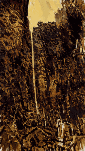 龙-山（油画）198×112cm-2022年-许-江