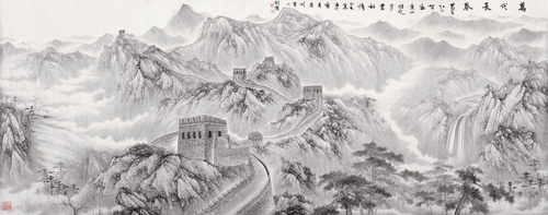 万代长春（国画）140×352cm-2019年-刘 广