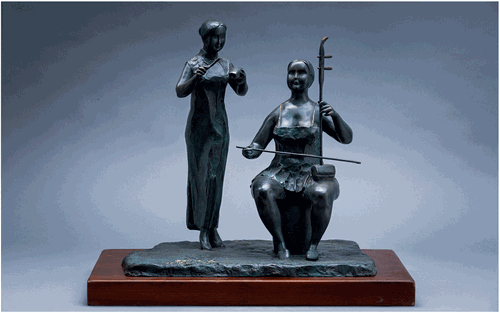 粤韵悠悠（铜雕）49×35×45cm-2005年-许鸿飞